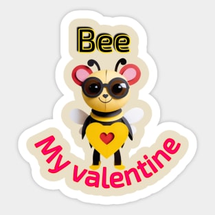 Bee my valentine Sticker